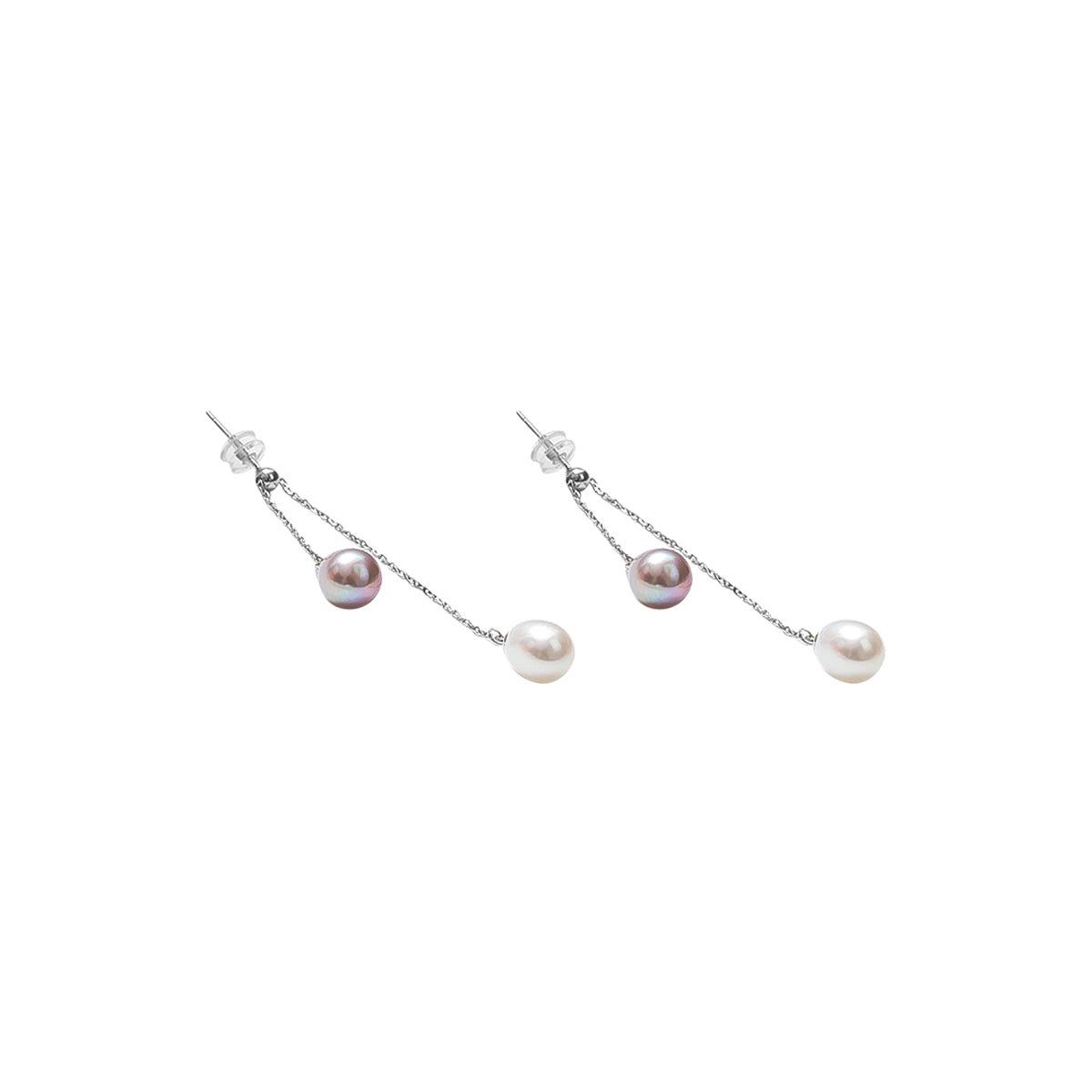 【602】7-8MM Drop Pearls Earrings