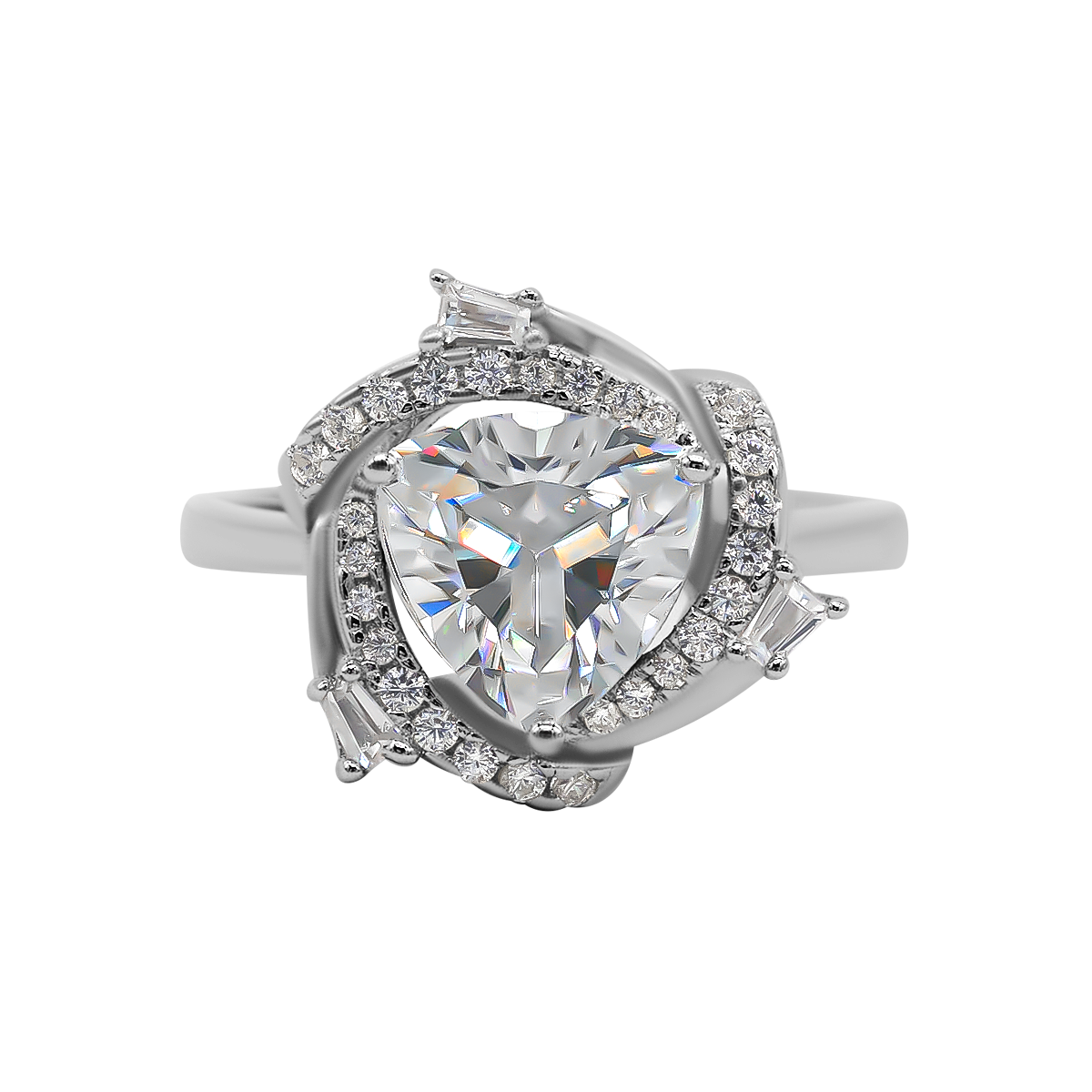【745】Blossom Elegance Moissanite Ring