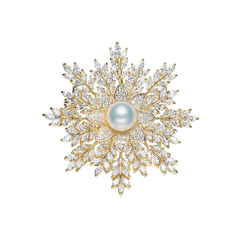 【609】Women's 10-11mm Cabernet Pearl Brooch