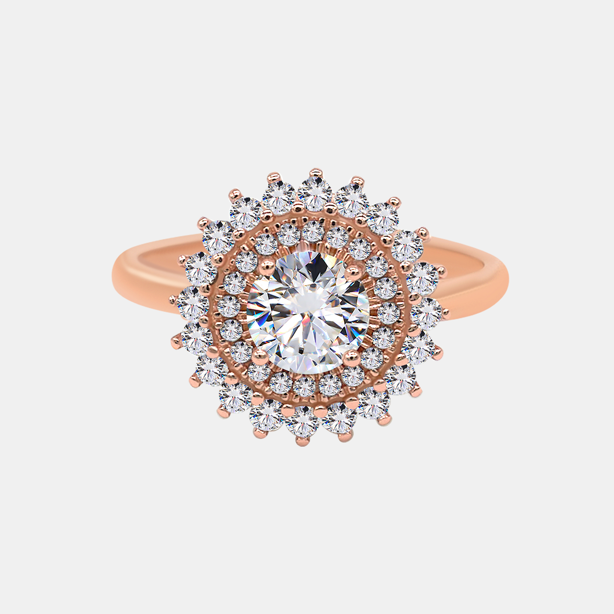 【810】Love in Winterland 1CT Moissanite Ring