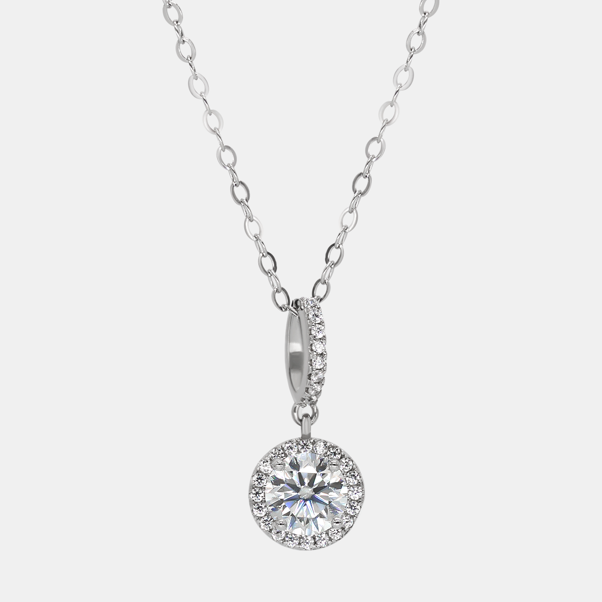 【#21】925 Sterling Silver Moissanite Necklace