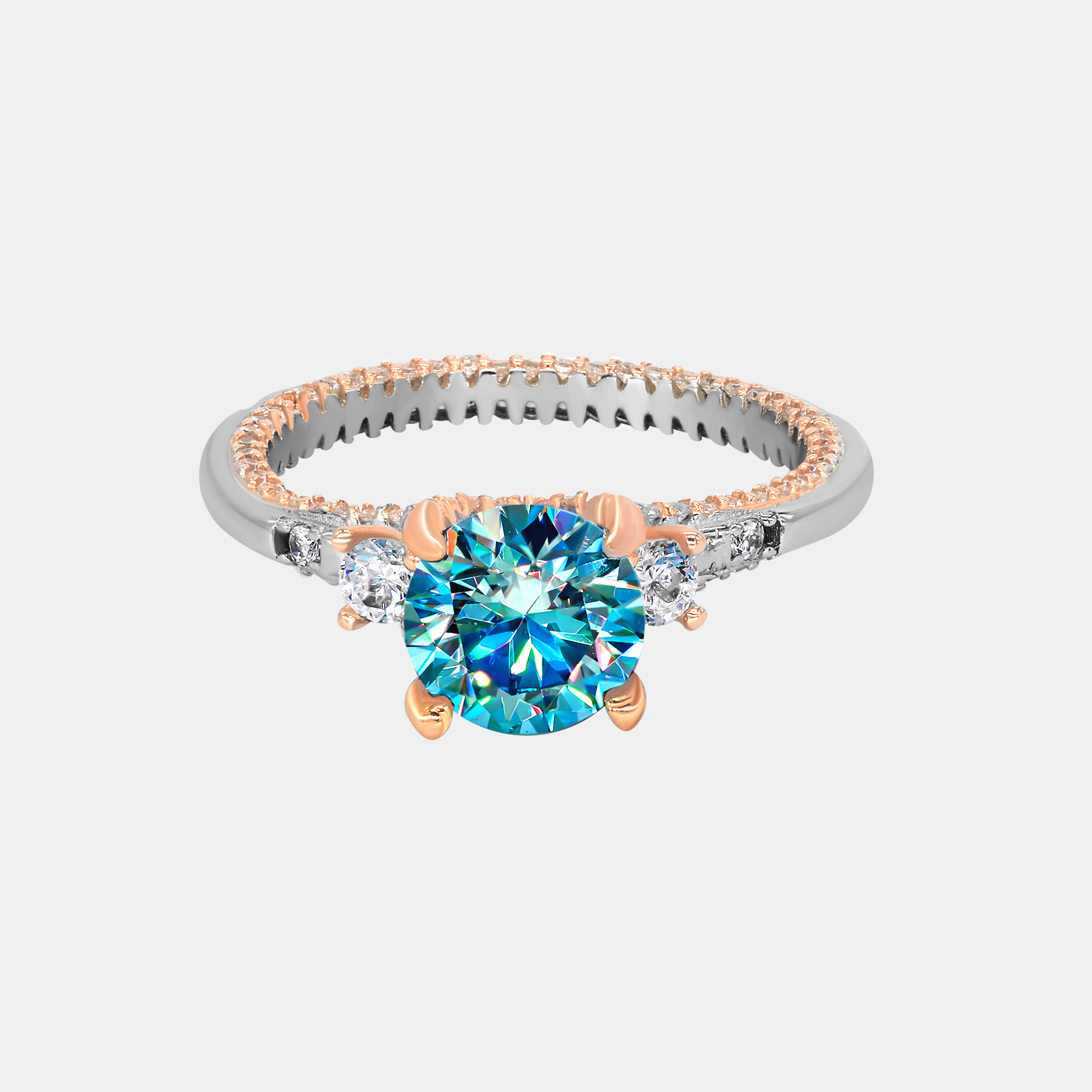 【#276】 Moissanite Rings 925 Sterling Silver