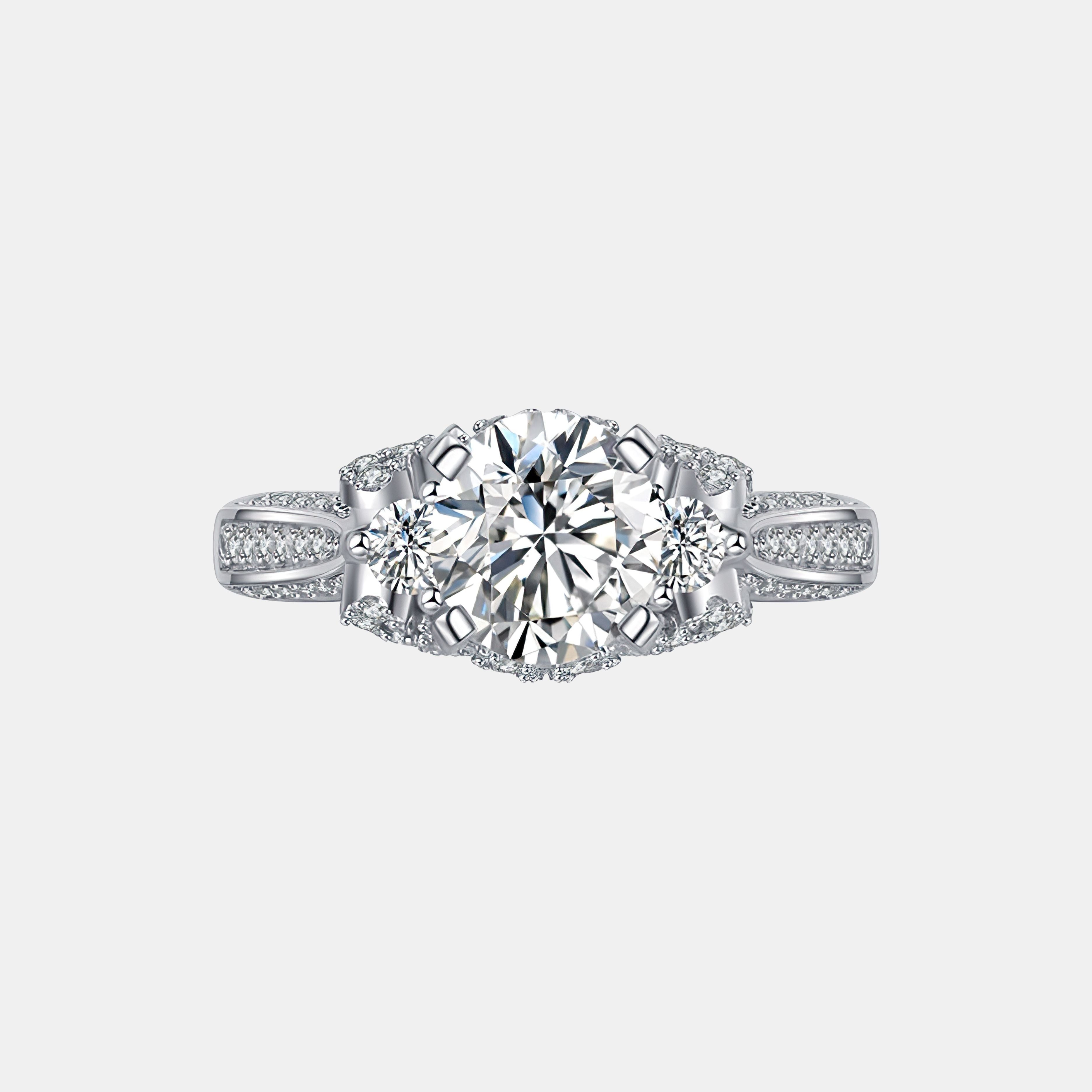 【#206】925 Sterling Silver Moissanite Rings