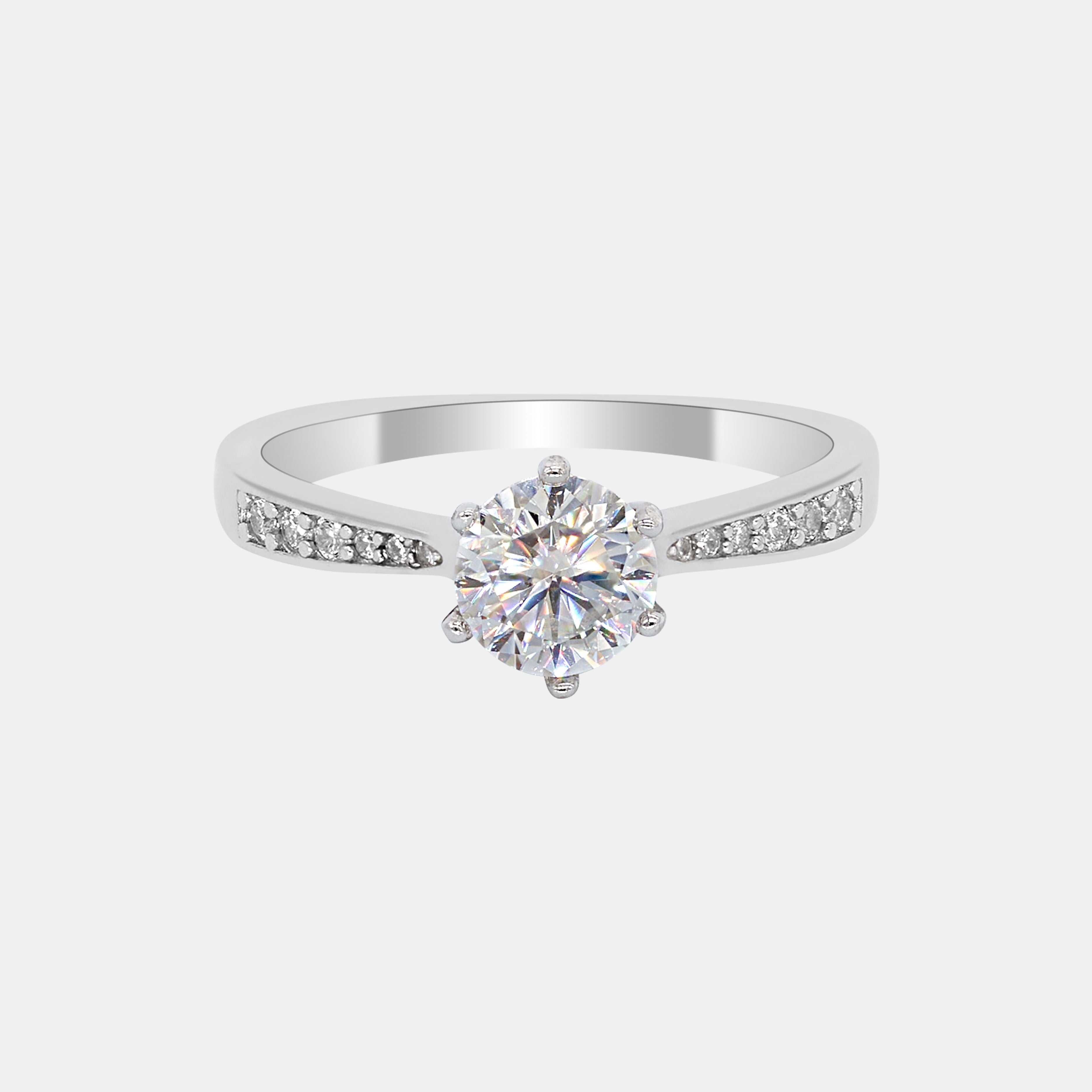 【#212】925 Sterling Silver Moissanite Ring