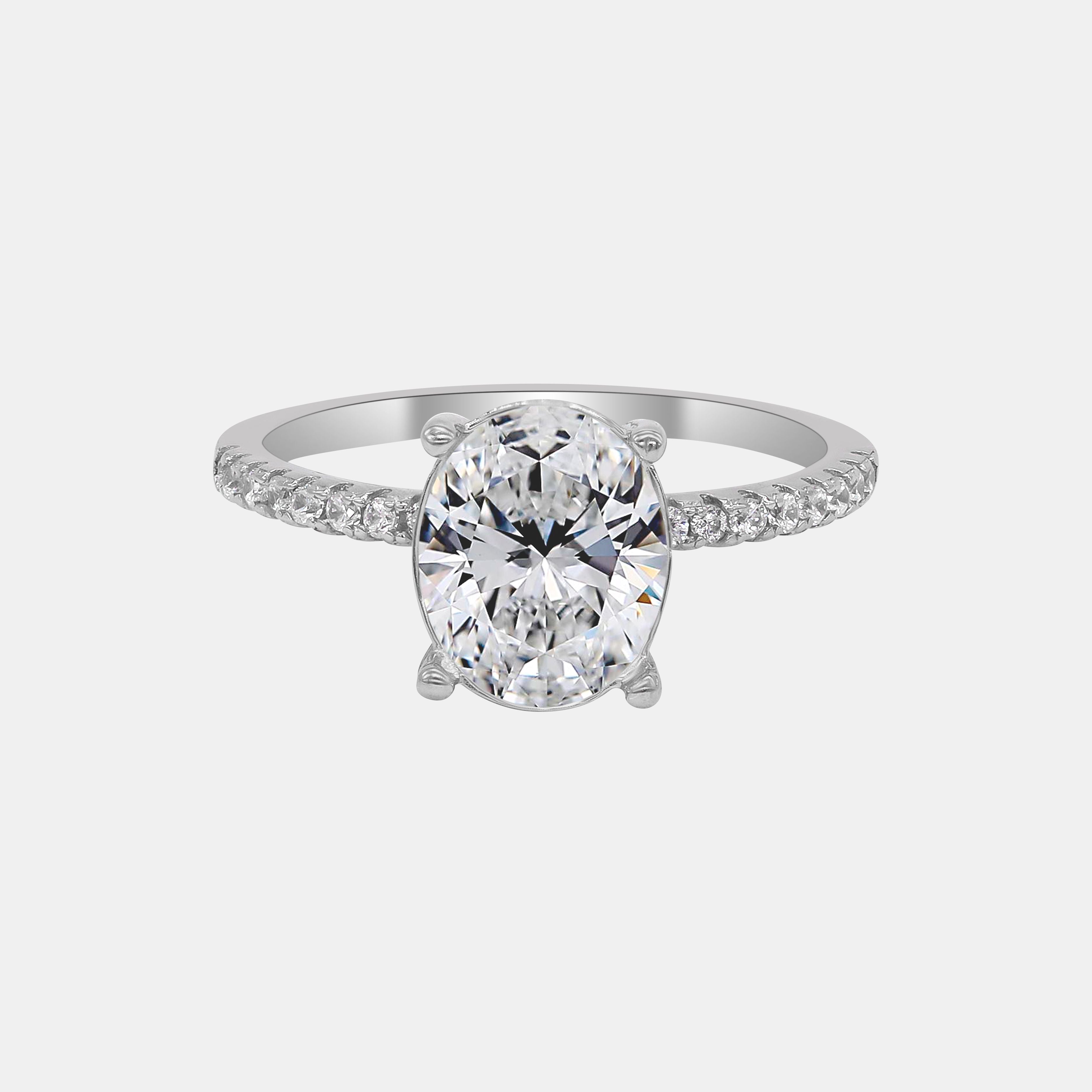 【#268】925 Sterling Silver Moissanite Rings