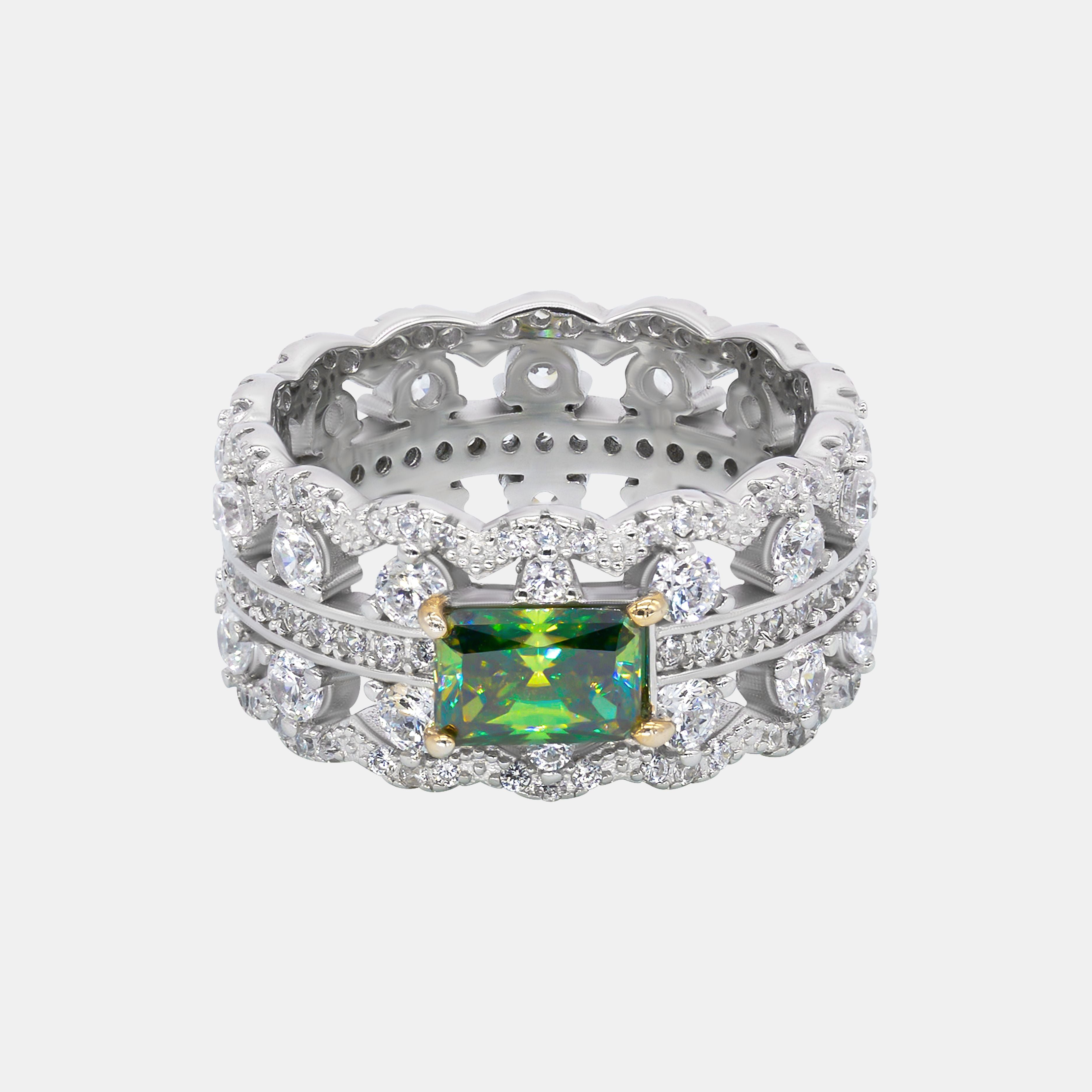 【#266】925 Sterling Silver Moissanite Rings