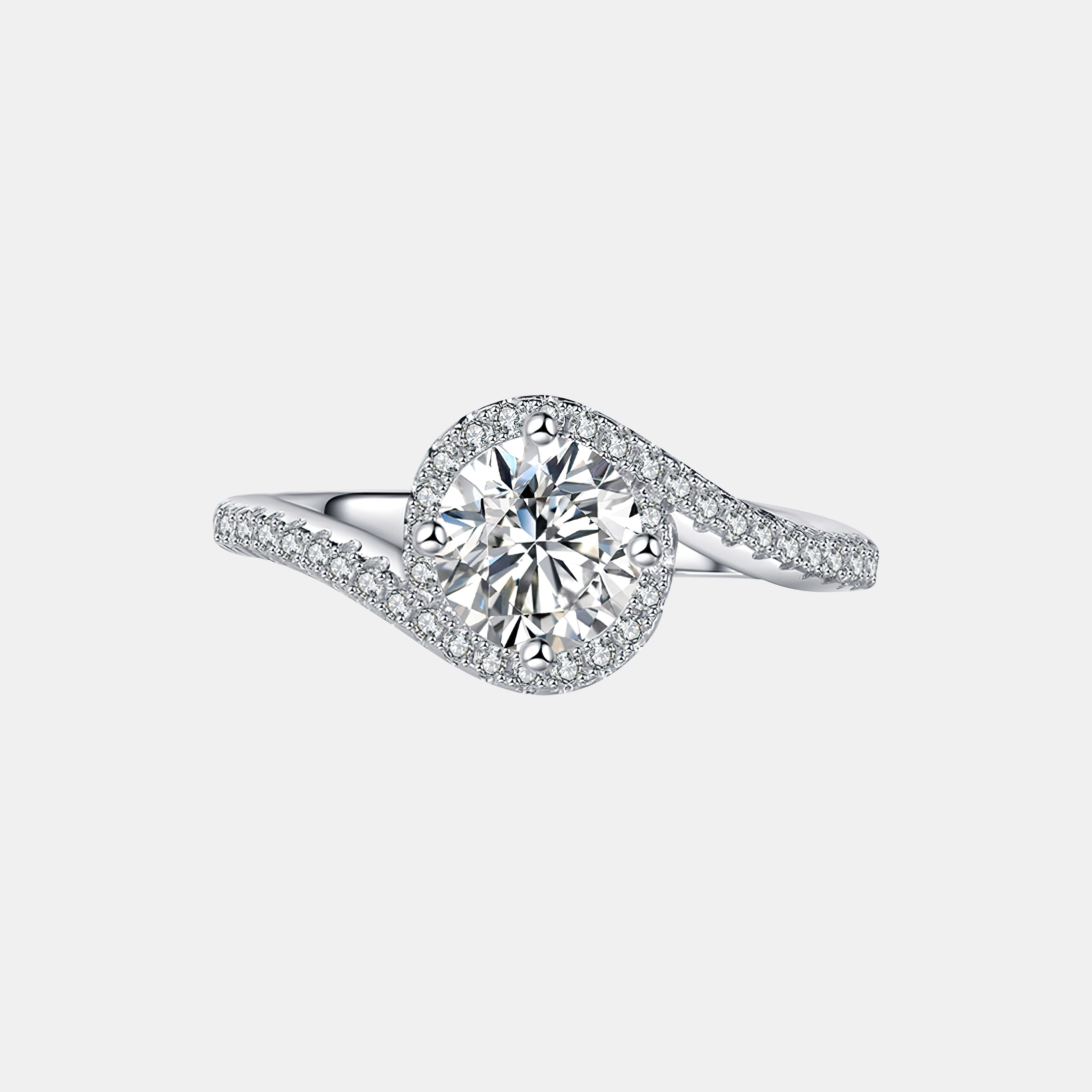 【#203】925 Sterling Silver Moissanite Rings