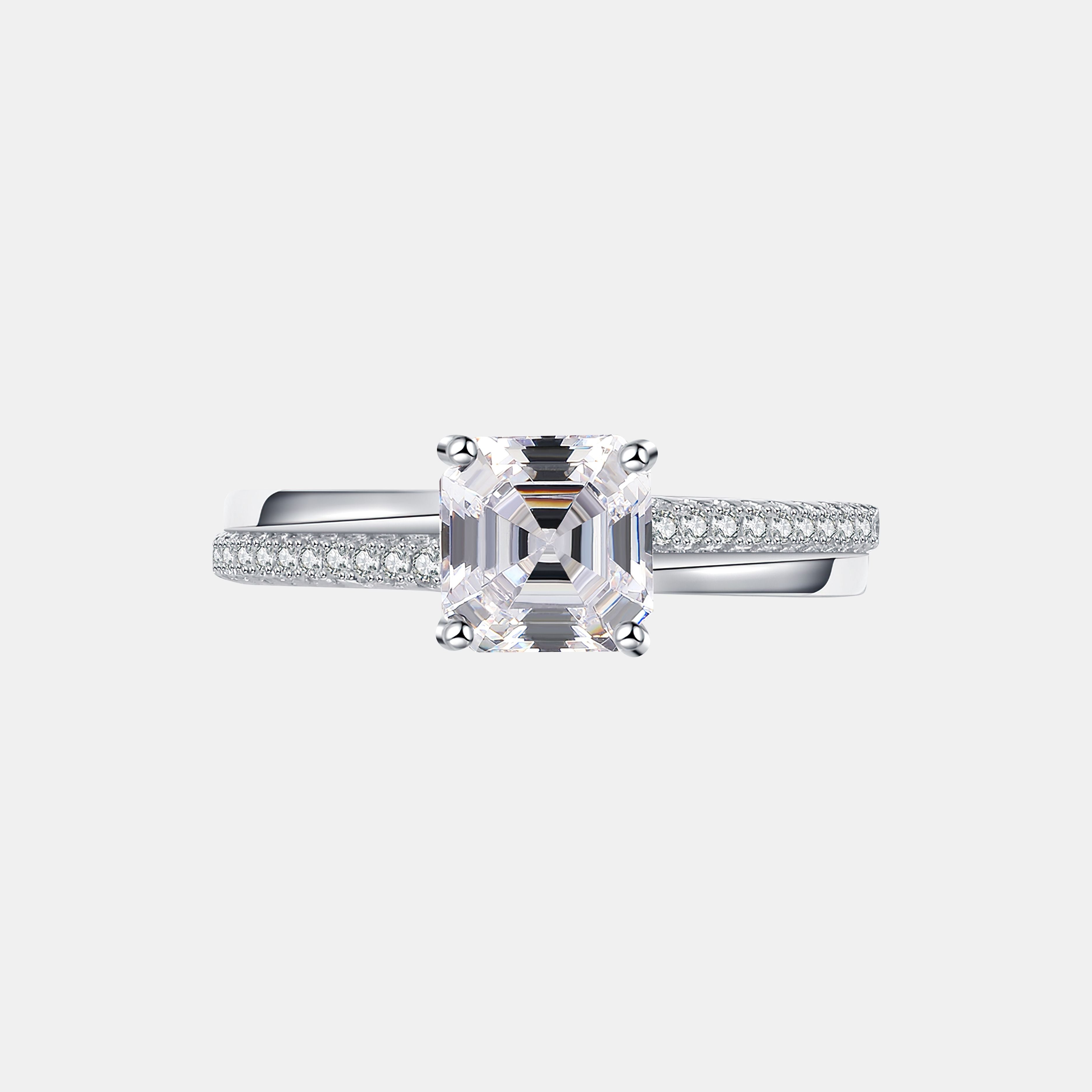 【#208】925 Sterling Silver Moissanite Rings